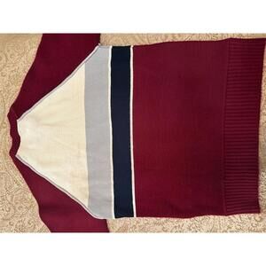 Vintage Campus Pro Action Striped Knit Sweater M